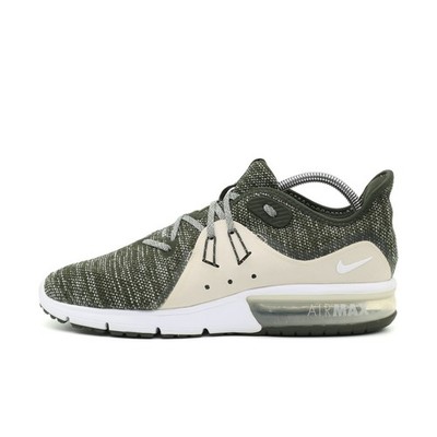 Nike Herren Air Max Sequent 3 Sportschuh Olivweiß Mesh Dämpfung Sneaker EU 44.5