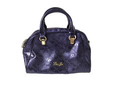 LIU JO BORSA DONNA VIOLA PETROLIO LUCIDO FLOREALE CON TRACOLLA E POCHETTE