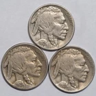 1928 P, D, S mint mark set Buffalo Nickels