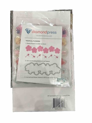 Diamond Press Summertime Borders Stamp & dies Set Scrapbooking Cardmaking 789321
