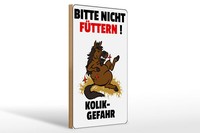 Holzschild Hinweis 20X30 Cm Bitte Nicht FüTtern Pferd Kolik Schild Wooden Sign