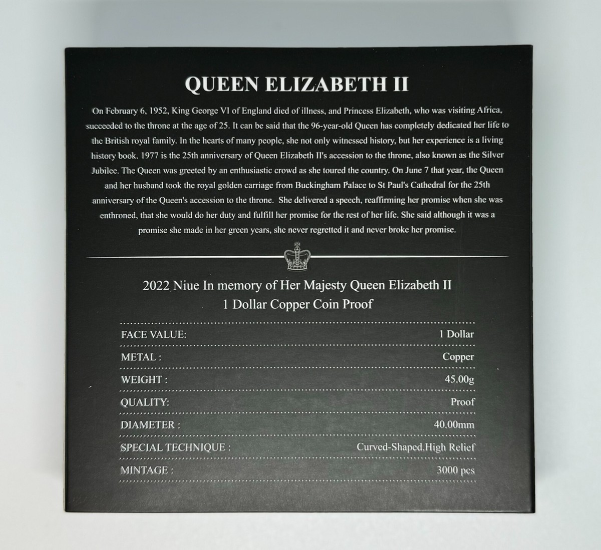 2022 Niue $1 Queen Elizabeth II Memorial 🇳🇺 NGC PF70 UC First