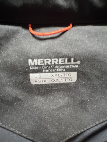 Merrell Black Puffer Vest Zip up w/Pockets Men's Size 2XL ✅ - Picture 3 of 5