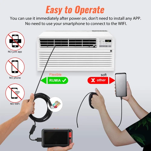 Endoscopio industrial HD LED boroscopio 1080P 8 mm cámara de inspección IP67 4,3 pulgadas - Imagen 6 de 10