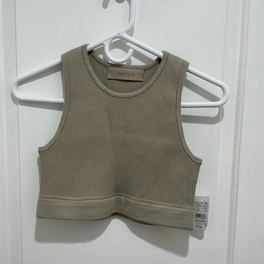 Fear of God Essentials tank top, NEW WITH TAG, Brown, Size Medium