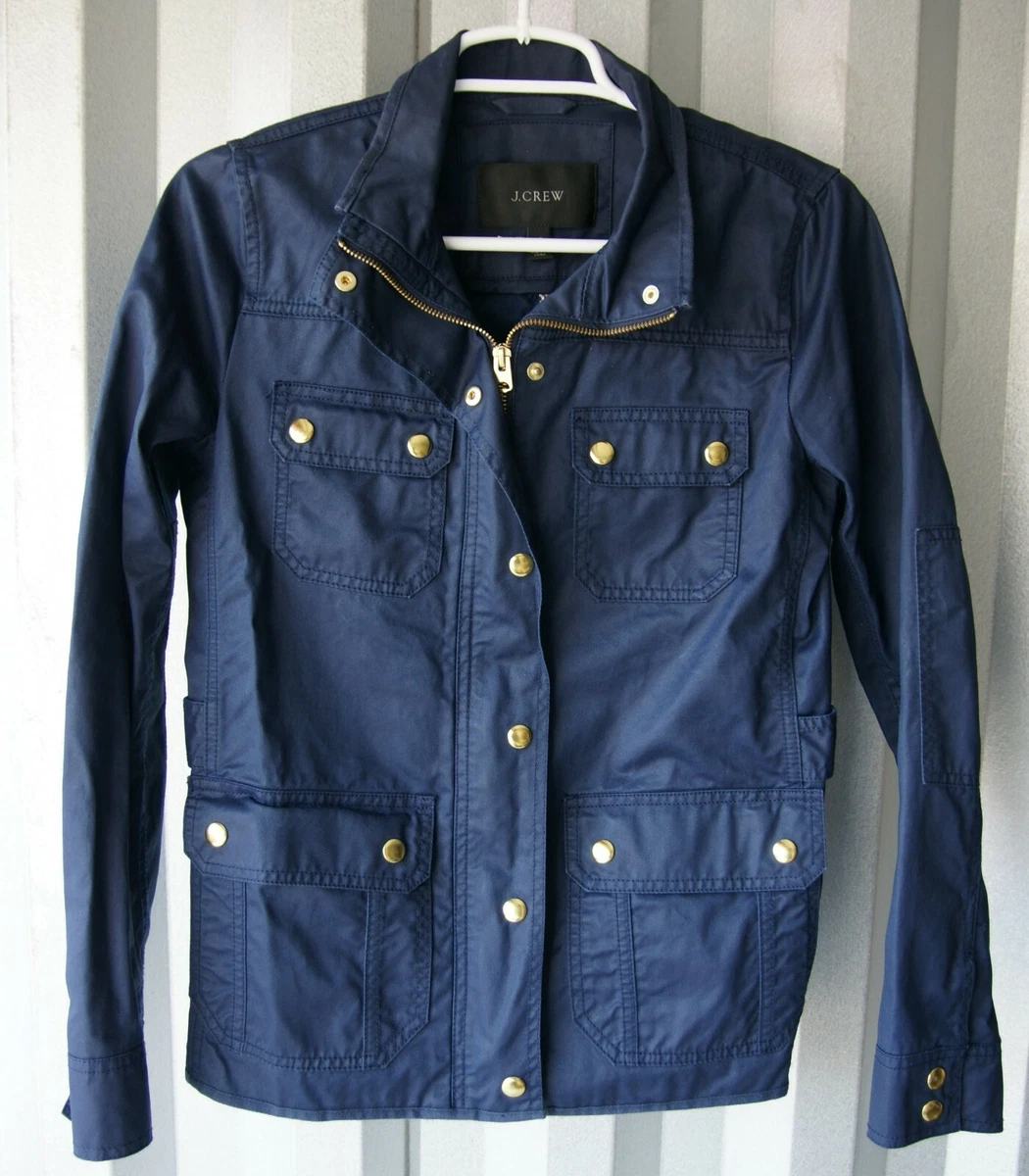 Waxed rain top jacket women's