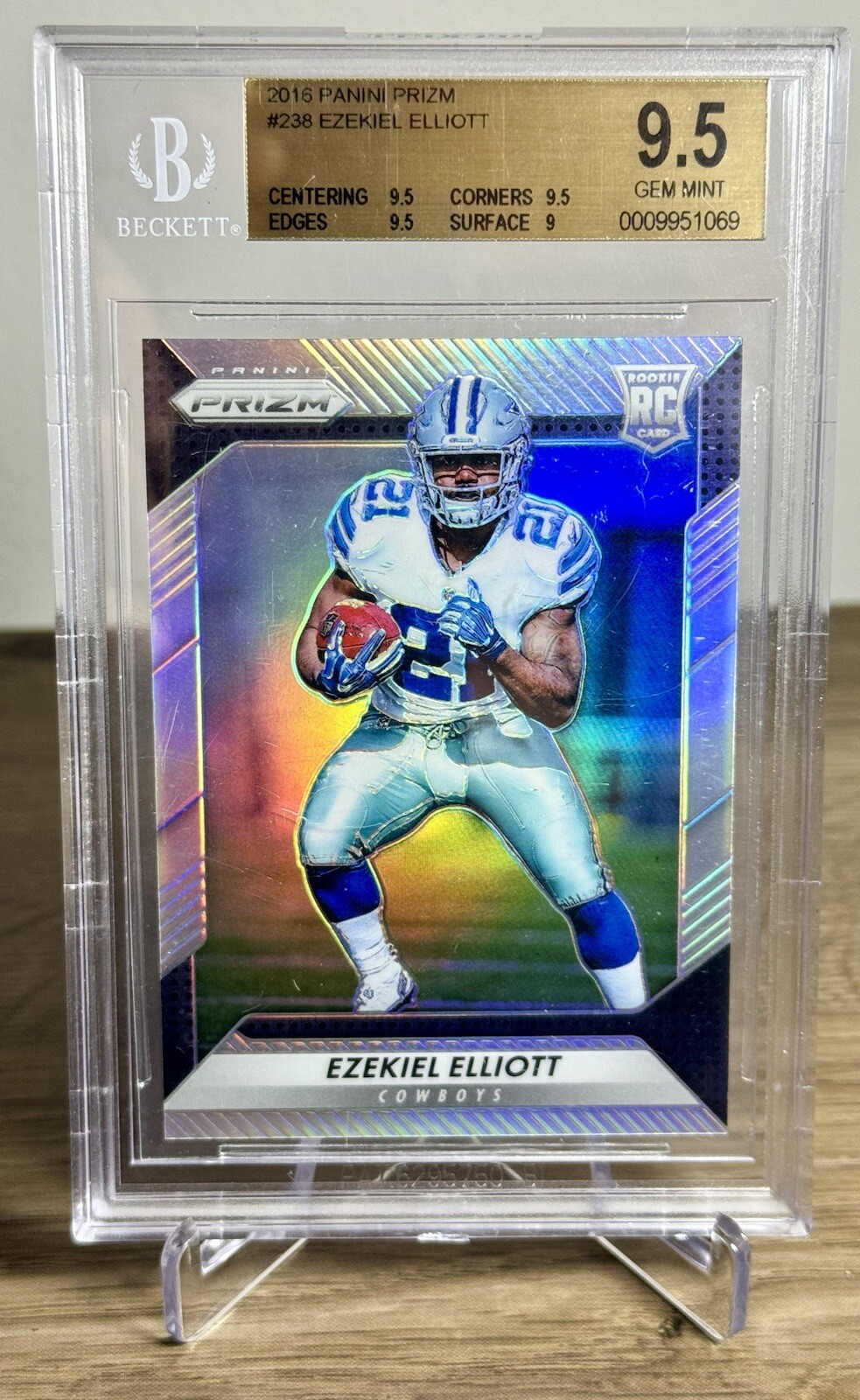 2016 Panini Prizm - Rookie (RC) Silver Prizm #238 Ezekiel Elliott BGS 9.5