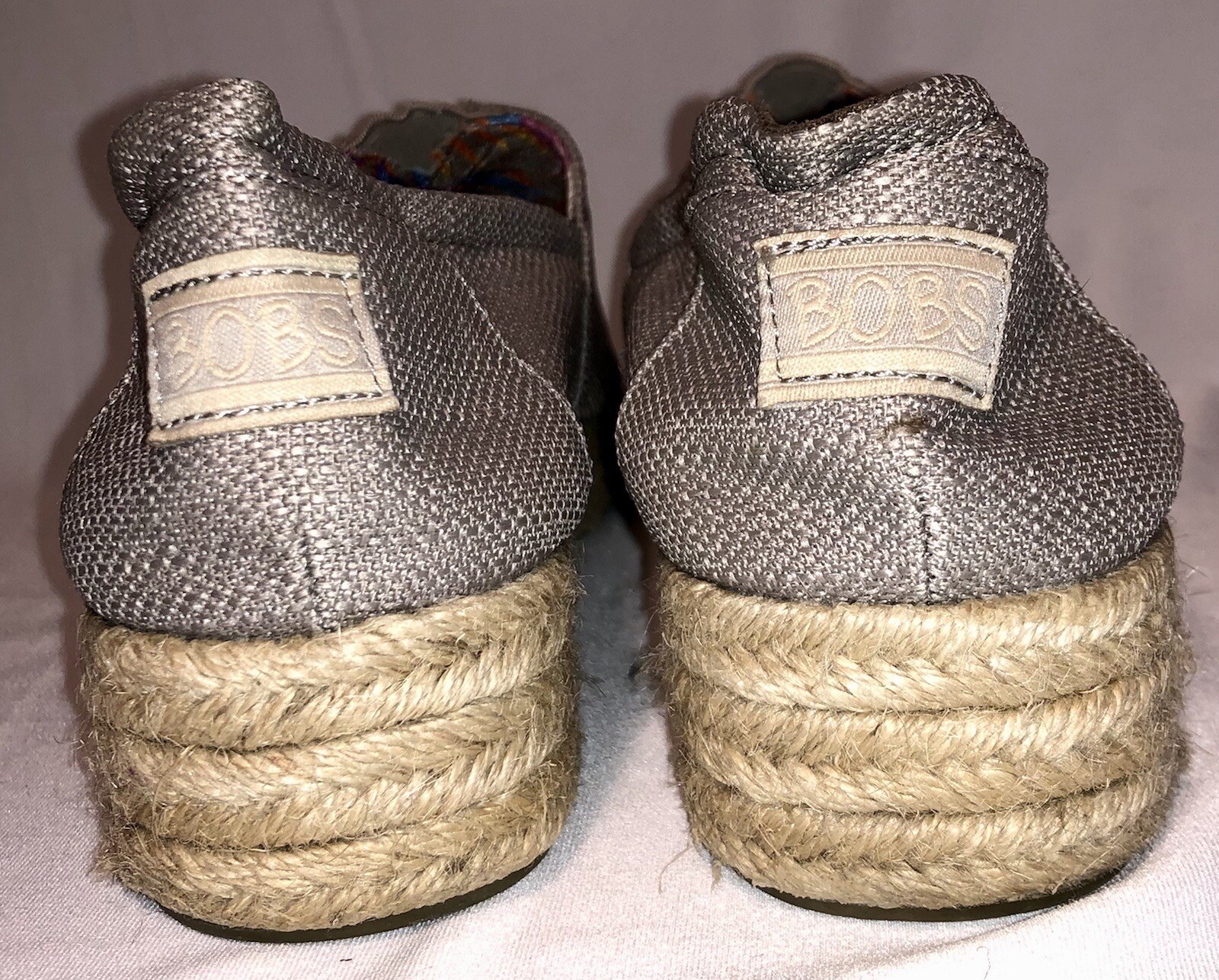 Bobs Memory Foam Platform Espadrille Sneakers Sz … - image 6