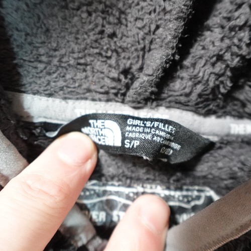 North Face Jacket Youth Small Black Fleece Girls Plush Pile Hike Outdoor Trail - Picture 4 of 18