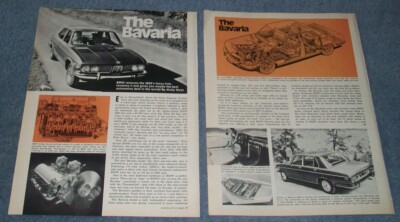 1971 BMW Bavaria Vintage Info Article (...Maybe the Best Automotive Deal...''