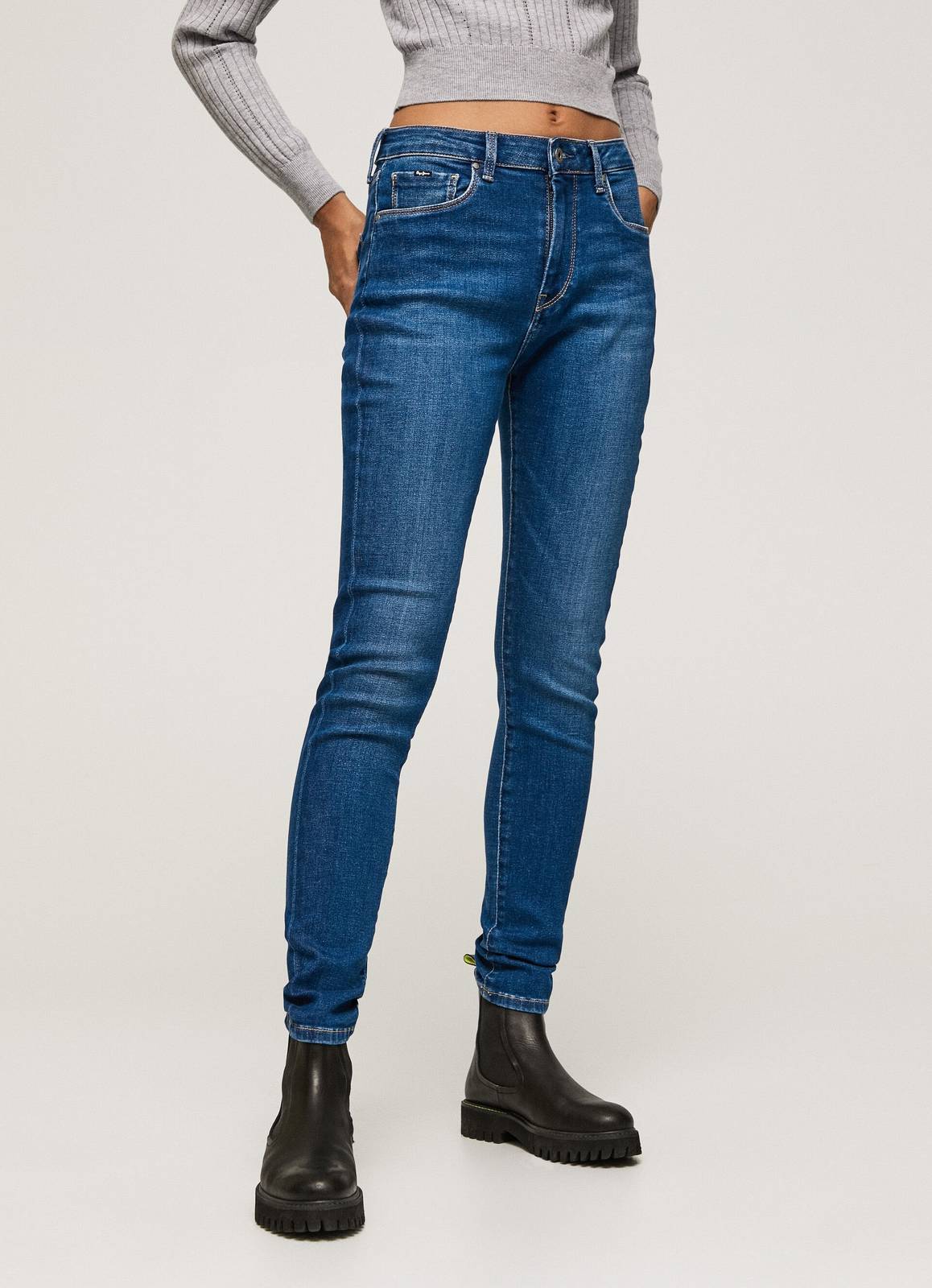 Pepe Jeans Regent Denim Pants - Jeans Skinny Fit Jeans - Taglia 27-41 Donna