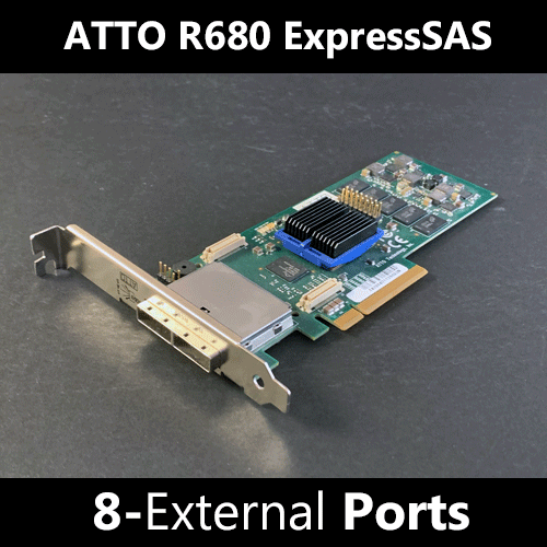 ATTO ExpressSAS R680 8 Port External 6Gb/s SAS/SATA RAID Adapter