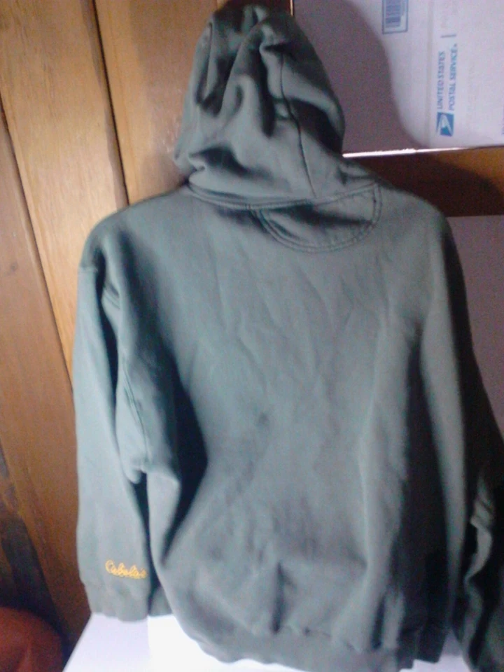 Further Out Cabela's Outfitter pullover hoodie Pheasant green size L-XL no size - Imagem 3 de 4