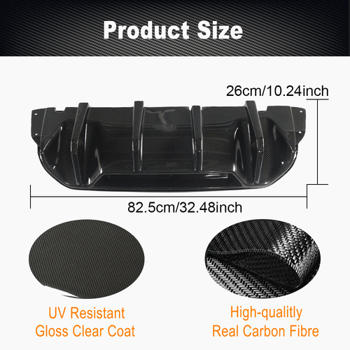 Carbon Heckdiffusor Diffusor Heckansatz Spoiler für BMW F90 M5 Hinten Stoßstange - Bild 8 von 13