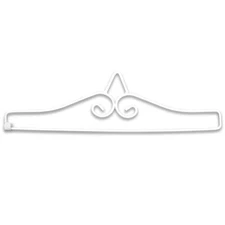 Garden Flag Wall Hanger Wall Mounted Garden Flag Pole - White