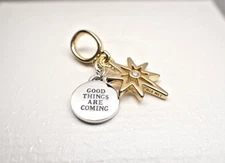 Authentic Pandora #763588C01 North Star Dangle Charm Shine Collection