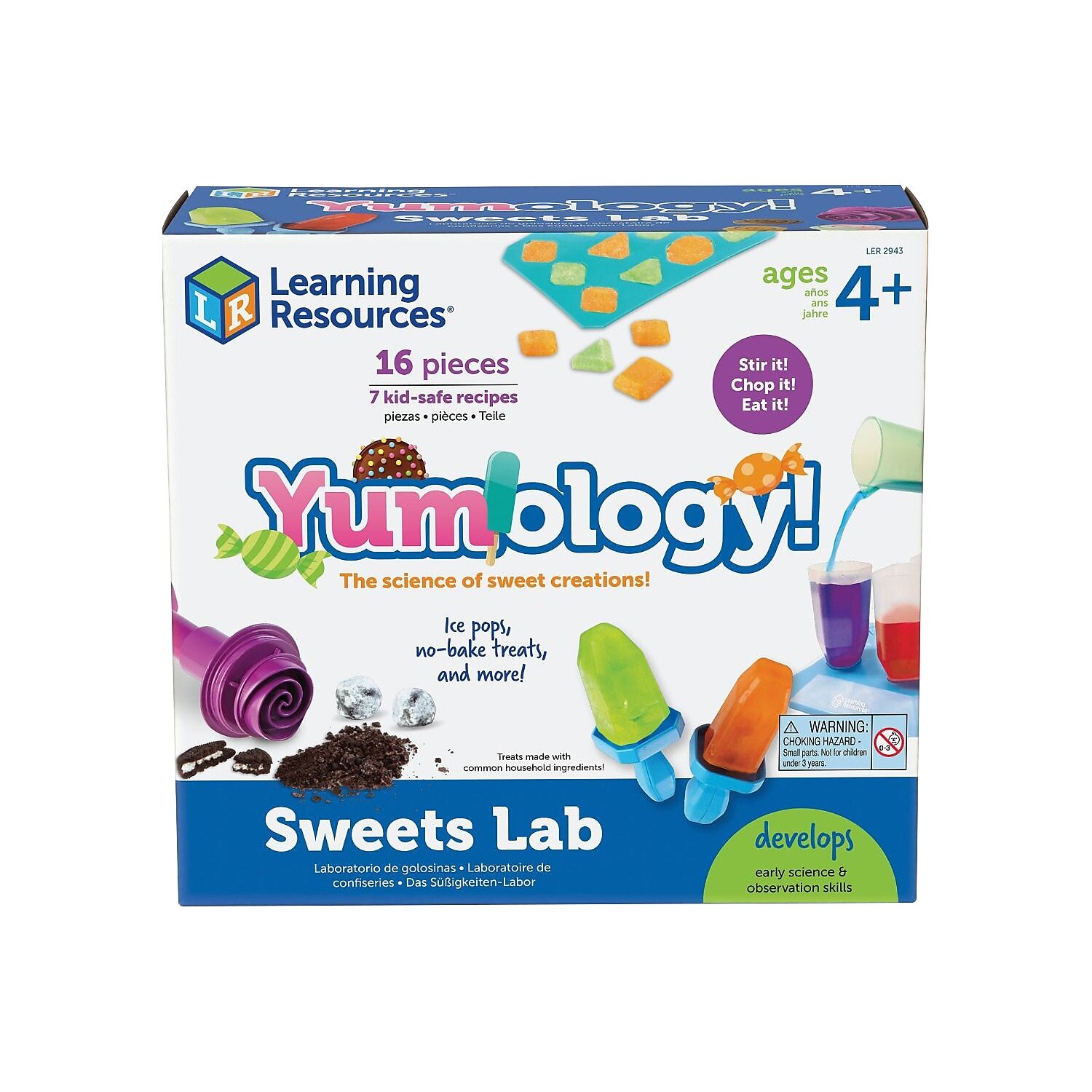 Yumology Sweets Lab Set by Learning Resources 16-Piece Assorted Colors LER2943-image