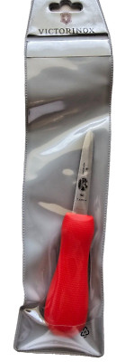 Victorinox Oyster Knife 3-Inch Narrow Boston Style Blade 7.6399.4 Red SuperGrip