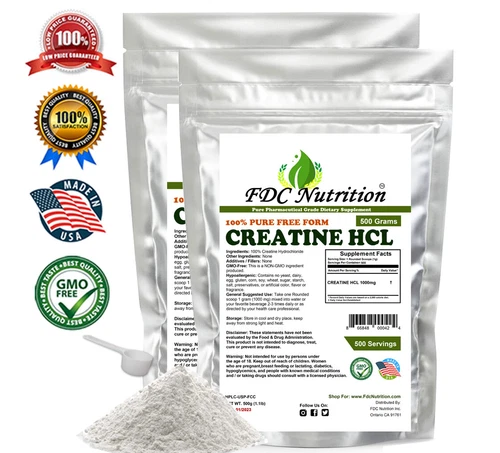 Two 500g 1.1 lb x2 NEW CREATINE HYDROCHLORIDE HCL