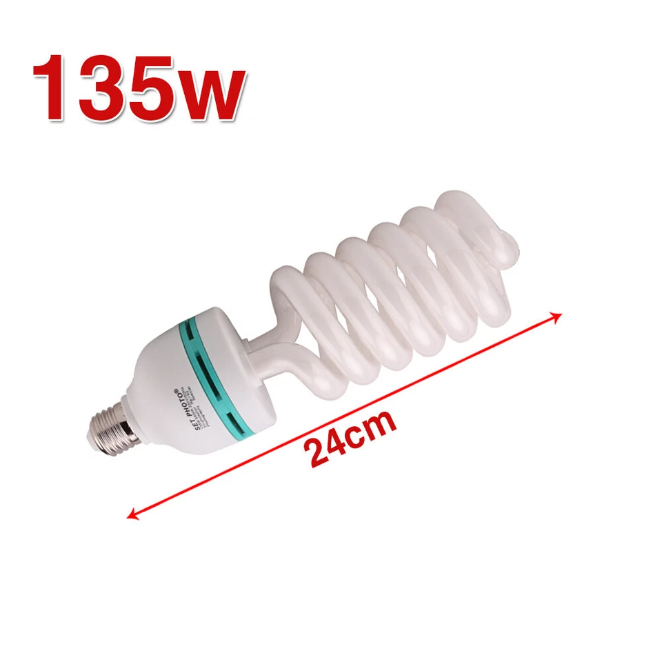 135W 5500K E27 Photo Studio Bulb Lighting Photography Daylight Lamp Energy Save - image 2 of 4