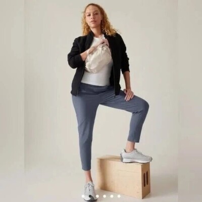 Athleta S Small Elation Pant Granite Blue NEW! #533562