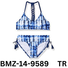 Kanu Surf Girl V-Neck Bikini Beach Sport 2-Piece Swimsuit Willow Navy Tie-dye 12