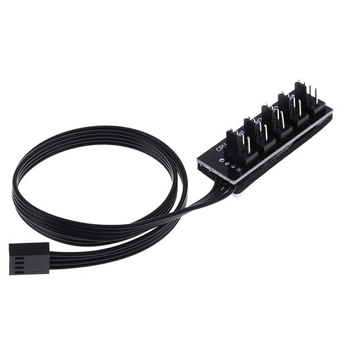 1 To 5 4-Pin PWM CPU Fan HUB Cooling Splitter Adapter Braided Power Cabl.ZT - Picture 8 of 9