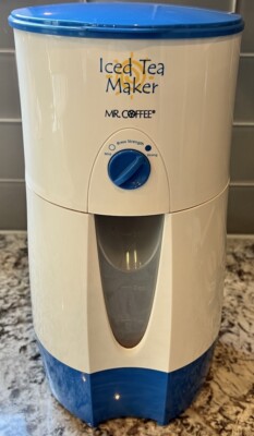 Mr. Coffee Blue 3 Quart Iced Tea Maker TESTED Working No Pitcher