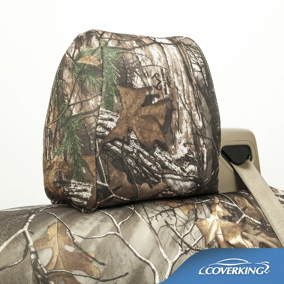 Fundas de asiento delanteras Coverking Neosupreme Realtree Xtra camufladas para Toyota Tundra Foto 3 de 4