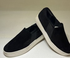 Vince Women s Warren Platform Sneakers Sz US 9.5 EUR 39 Slip On Shoe Black Suede