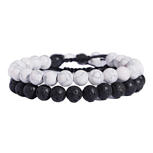 Charles Hubert Ladies Blk Agate/Wht Howlite Bracelet Watch Ladies Charles Hubert Black Agate/White Howlite Bracelet  main image 3