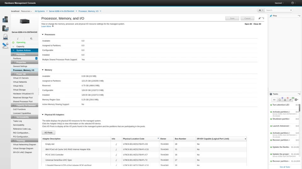 IBM Power S814 8286-41A 1x 6C 3.02GHz Power8 CPU 128GB RAM 18x SFF Bay 4U Server - Image 2 of 4