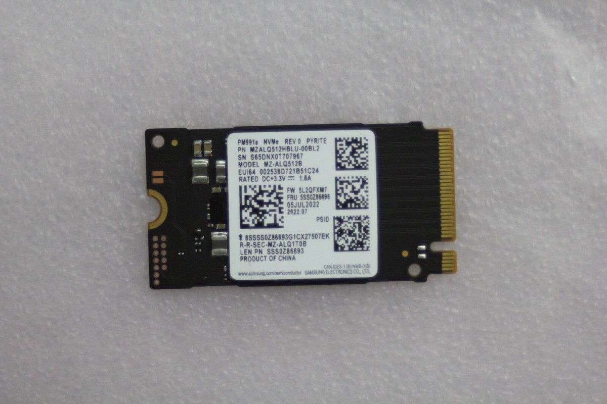 Samsung PM991/a - 512GB SSD M.2 2242 MZALQ512HALU-000L1 - MZ