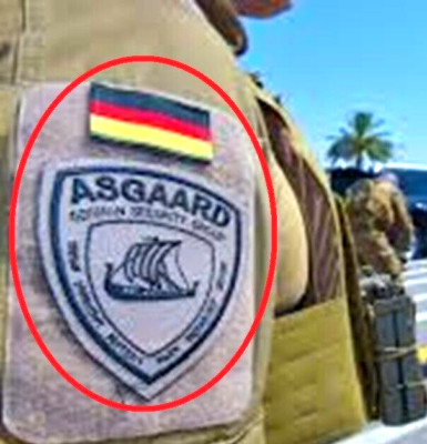 GERMAN PMC DIPLOMATIC SECURITY DSS ASGAARD GSG vêlkrö 2-PC: FLAG + BAGHDAD BOYS