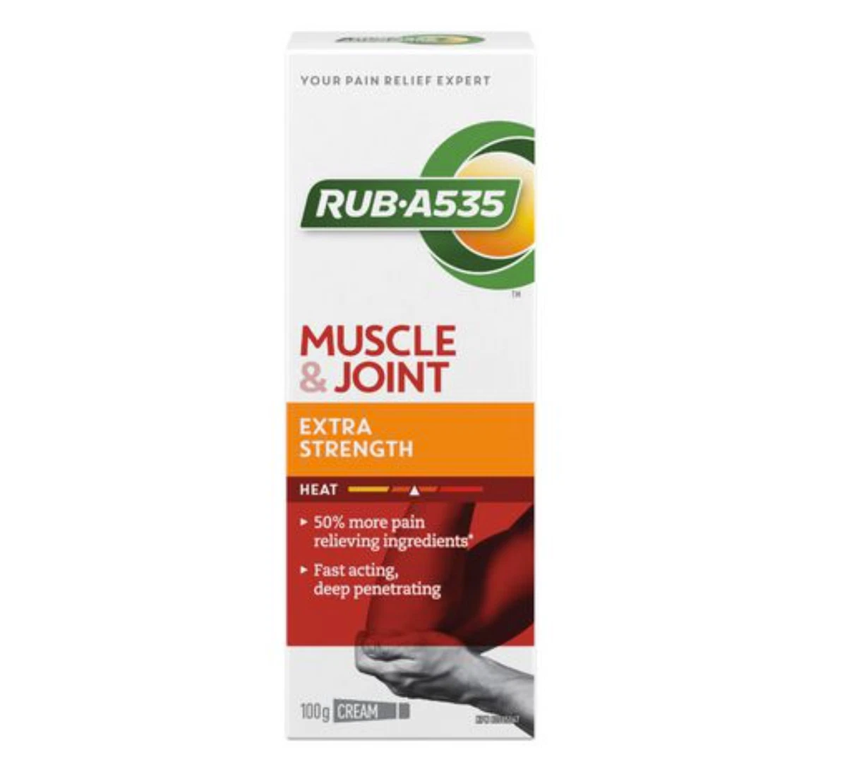 RUB A535 Muscle & Joint Pain Relief Heat Cream, Extra Strength
