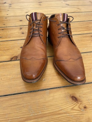 floris van bommel, schuhe, braunes leder, 9/ 43, kaum getragen