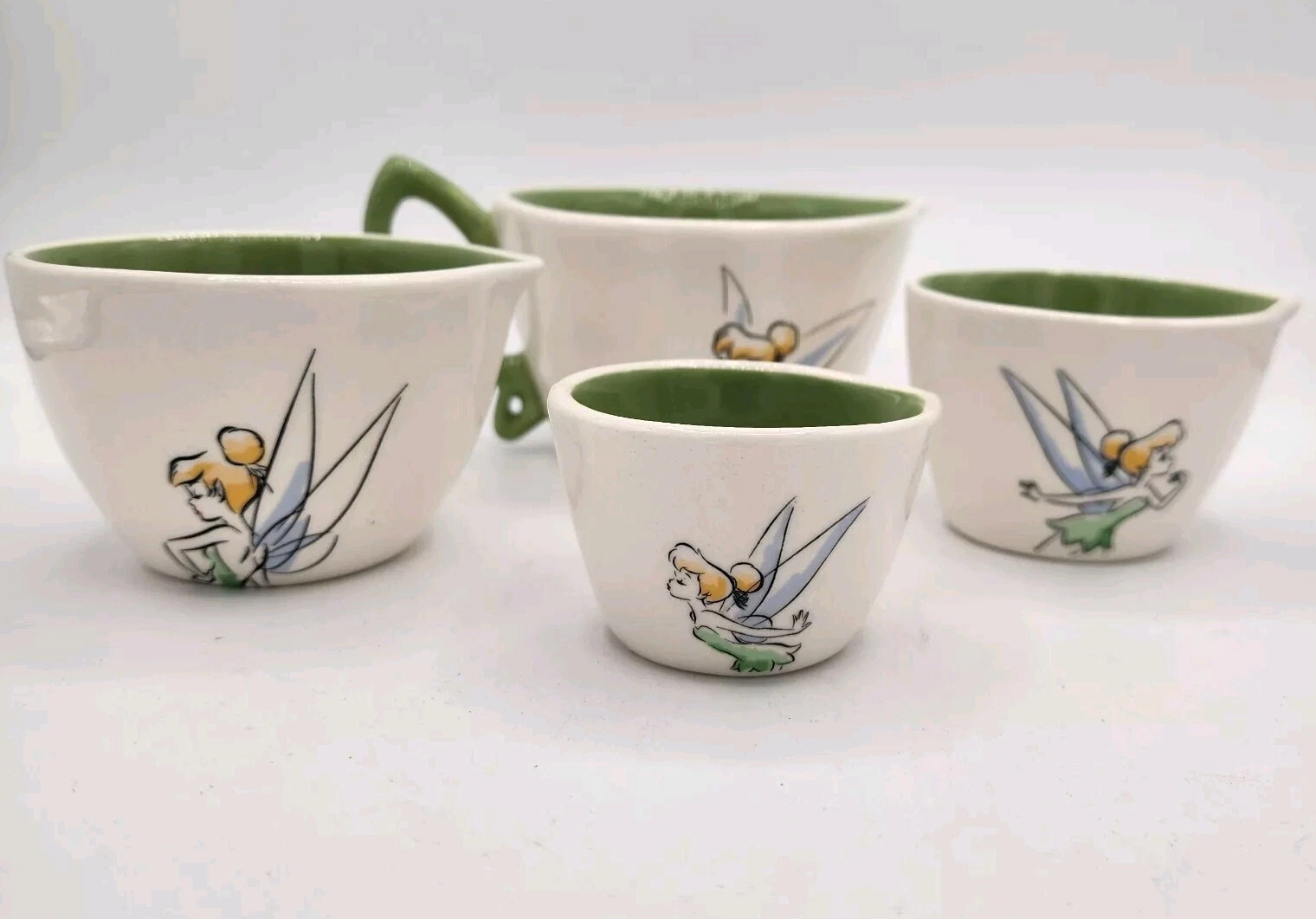 NEW Rae Dunn Disney Tinkerbell Nesting Measuring Cups Set/4