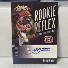 2017 Absolute Rookie Reflex John Ross ROOKIE Auto 78/100 Bengals XQ