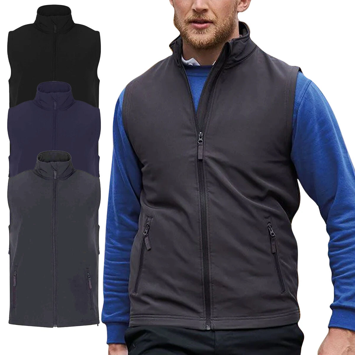 Mens Bodywarmer Sleeveless Jacket Gilet Body Warmer Work Fleece Lined
Opens in a new window or tab