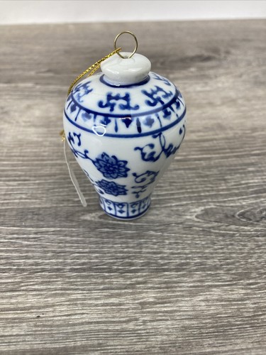 Set/5 3" Creative Co-Op Glass Chinoiseries Ginger Jar Orn Retro Christmas Decor - Picture 3 of 13