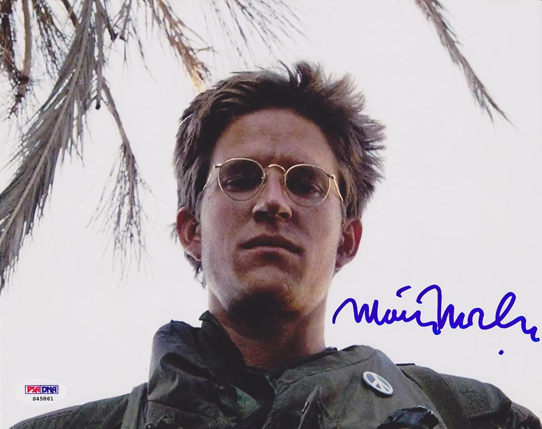 Matthew Modine SIGNED 8x10 Photo Private Joker Full Metal Jacket PSA