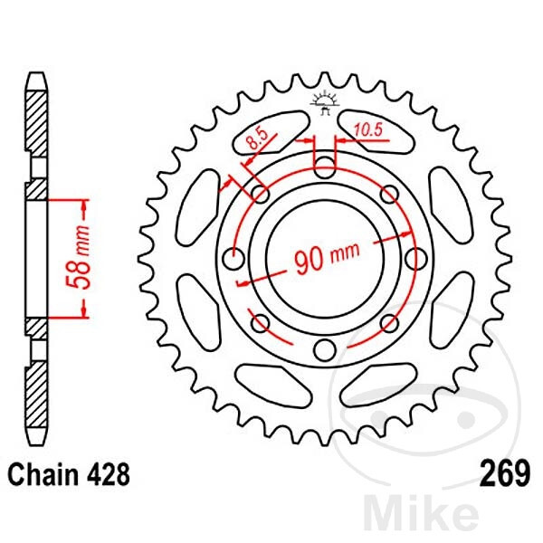 Sprocket for Daelim Honda Keeway Kreidler Kymco Mash Qingqi