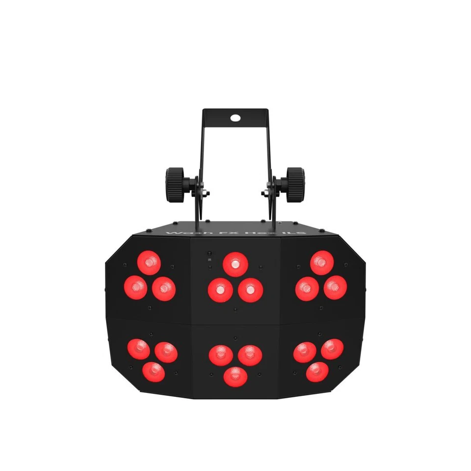 2x Chauvet DJ Wash FX Hex ILS LED effect light w/ 2x O-Clamps - Image 2 of 4