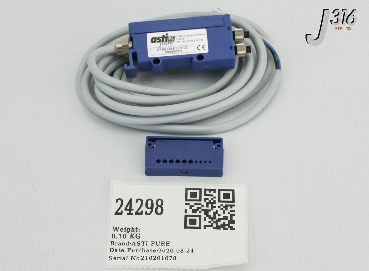 24298 ASTI FIBER OPTIC SENSOR, 10/30VDC, 0909403D (NEW) AFP 966 S