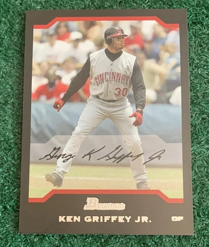 KEN GRIFFEY JR - MLB HOF - 2004 BOWMAN BASE CARD # 131 - MARINERS - REDS - MLB