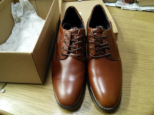 Colorado - JOBE COGNAC LEATHER Dress Shoes Size 7 EUR 41 - Boxed AS New - Picture 3 of 13