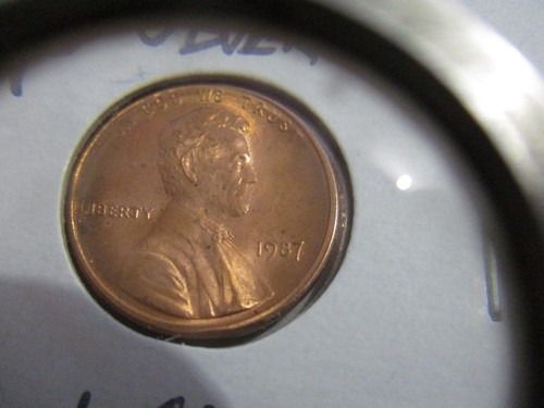 Centavo Lincoln Broadstrike Broad Strike 1987 corte tazón ¡Muy bonita moneda! - Imagen 9 de 16