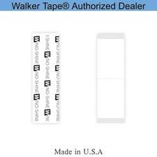 Walker No Shine Tape 1" X 3" Strips, 36PCS/Bag, Daily Wear Tape