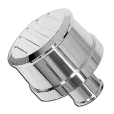 Cobra-Tek Fits  Chevy d Polished Billet Aluminum Breather Ball Milled  1.25"