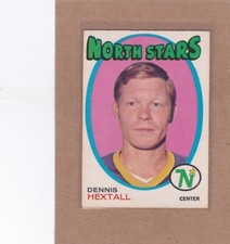 1971-72 O PEE CHEE HOCKEY DENNIS HEXTALL #244 NORTH STARS EX/EX+ *A30611